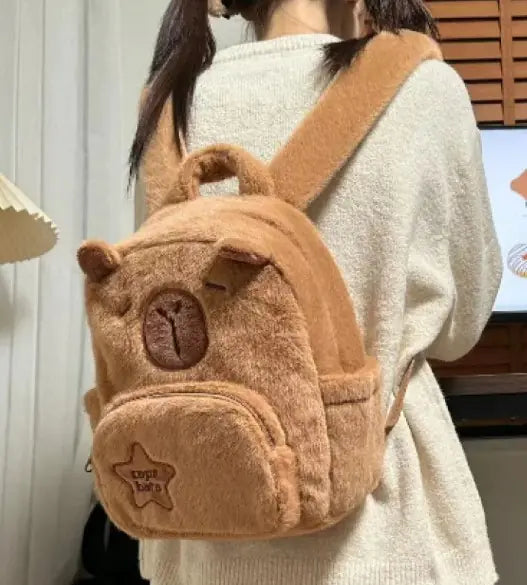 Capybara Plush Little Backpack